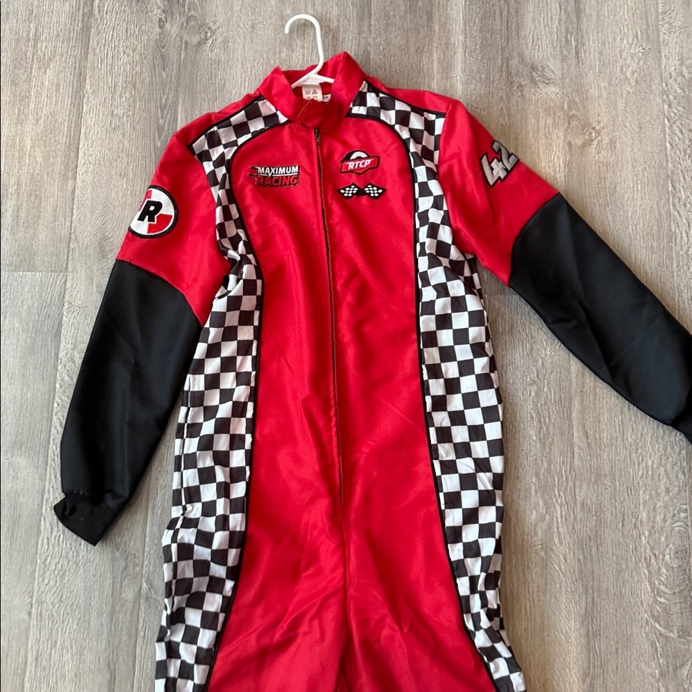 Maximum Racing Men’s Red & Black Checkered Racing Jacket - Picture 6 of 9